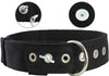 Bolted Heavy Duty Extra Wide Triple Layer Dog Collar for Medium to Large 15"-19" Neck 1.6" Wide