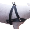 Genuine Black Leather Dog Pulling Walking Harness Medium to Large. 25.5"-31" Chest, 1.5" Straps