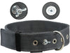 Bolted Heavy Duty Extra Wide Triple Layer Dog Collar for Medium to Large 15"-19" Neck 1.6" Wide