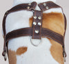 Brown Genuine Leather Dog Pulling Harness 33"-37" Chest Size 1.5" Wide Straps, Cane Corso Mastiff