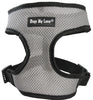 Dogs My Love Soft Mesh Walking Harness for Dogs and Puppies 6 sizes Grey