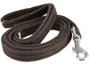 Dog Leash 4.5ft Long Cotton Web Brown 4 Sizes