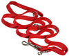 3/4" Wide 6 Way European Multi-functional Nylon Dog Leash, Adjustable Lead 5.5"-10' Long