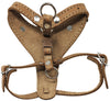 Genuine Leather Dog Harness 14"-17" Chest Adjustable 1/2" Straps Small