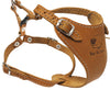 Genuine Leather Dog Harness 14"-17" Chest Adjustable 1/2" Straps Small