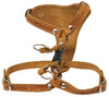 Genuine Leather Dog Harness 14"-17" Chest Adjustable 1/2" Straps Small