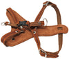 Genuine Leather Dog Harness 14"-17" Chest Adjustable 1/2" Straps Small