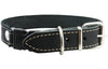 Quick Release Genuine Leather Classic Dog Collar 1" Wide Adjustable Fits 17"-20" Neck Medium to Large