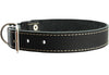 Quick Release Genuine Leather Classic Dog Collar 1" Wide Adjustable Fits 17"-20" Neck Medium to Large