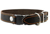 Quick Release Genuine Leather Classic Dog Collar 1" Wide Adjustable Fits 17"-20" Neck Medium to Large