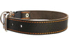 Quick Release Genuine Leather Classic Dog Collar 1" Wide Adjustable Fits 17"-20" Neck Medium to Large