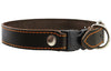 Quick Release Genuine Leather Classic Dog Collar 1" Wide Adjustable Fits 17"-20" Neck Medium to Large