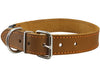 Quick Release Genuine Leather Classic Dog Collar 1" Wide Adjustable Fits 17"-20" Neck Medium to Large