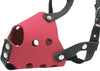 Soft Genuine Leather Dog Cage Basket Muzzle Two-Tone for XXSmall XSmall Breeds and Puppies