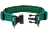 Soft Neoprene Padded Adjustable Reflective 1" Wide 2 Rings Design Dog Collar Green 3 Sizes