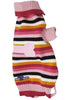 Dog Sweater Knitted Pullover Warm Winter Clothing Colorful Pink Stripes Medium 16"(40cm) long