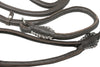 Genuine Rolled Leather Slip Dog Leash and Adjustable Choke Collar British Style Lead 6ft Long Brown