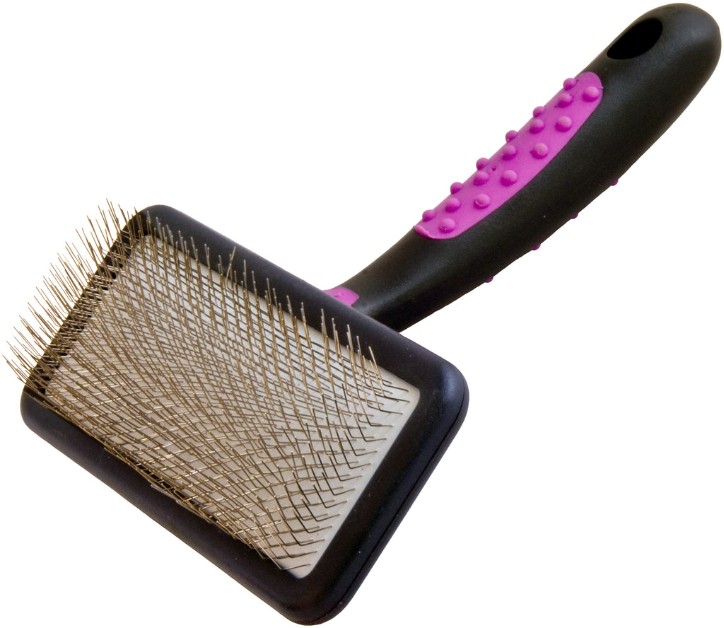 KW SMART Extra Long Soft Grooming Slicker Brush for Dogs and Cats