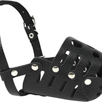 Real Leather Dog Cage Basket Muzzle Small Breeds (Circumf.6.75"; Snout 2.5")