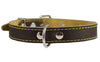 Genuine Thick Leather Dog Collar 13"-19.5" Neck Size, 1" Wide, Brown