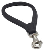 Dogs My Love Round Genuine Rolled Leather Dog Short Traffic Leash 13" Long 1/2 Diam Lead