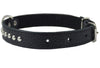 Genuine Leather Studded Padded Dog Collar 18" Long 3/4" Wide Fits 12"-14.5" Neck