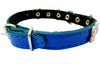 Genuine Leather Designer Dog Collar, Daisy, Studs. 14.5"x5/8" Wide. Fits 10"-13.5" Neck