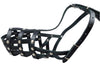 Secure Leather Mesh Basket Dog Muzzle #13 Black - Husky, Retriever (Circumf 12.25", Snout 4.75")