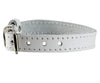 Genuine Leather Dog Collar for Smallest Dogs and Puppies 3 Sizes White