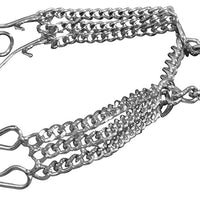 Triple Chain Martingale Prong Dog Pinch Training Collar 6 Sizes