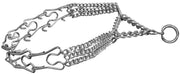 Triple Chain Martingale Prong Dog Pinch Training Collar 6 Sizes