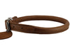 Genuine Leather Rolled Dog Collar Neck: 13"-16" size, Chow Chow, Collie, Labrador