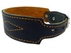 Real Leather Tapered Dog Collar 1.75" Wide, Fits 15"-19" Neck, Medium