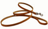 Genuine Leather Classic Dog Leash, 4' Long, 3/8" Wide, Puppies, XSmall Breeds