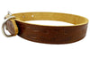 Tooled Genuine Leather Dog Collar, Medium. Fits 13"-17" Neck