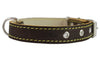 Real Leather Dog Collar 11"-15" Neck Size, 3/4" Wide, Medium Breeds