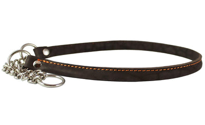 Martingale Genuine Leather Dog Collar Choker XLarge 24