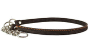 Martingale Genuine Leather Dog Collar Choker Large to XLarge 21"-25" Neck German Shepherd, Bulldog