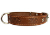 Genuine Leather Dog Collar 1.25"x22" Fits 15"-20" Neck, Brown