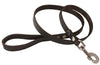 4' Genuine Leather Classic Dog Leash Brown 3/4" Wide for Large Dogs