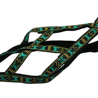 Weight Pulling Sledding Dog Harness X-back Style Black/Green Small, 18" Neck Circumference