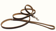 Genuine Leather Classic Dog Leash, 4' Long, 3/8" Wide, Puppies, XSmall Breeds