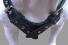 8lbs Black Genuine Leather Weighted Pulling Dog Harness for Exercise and Training  33"-39" Chest