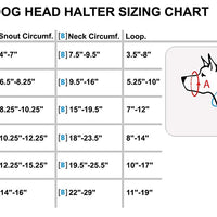 Dog Head Collar Halter Blue 5 Sizes