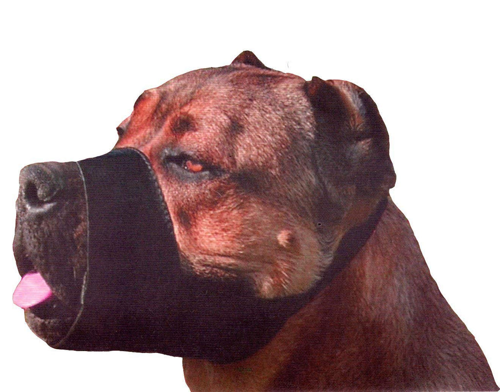 Quick Fit Nylon Dog Muzzle, X-Large Fits Snout Size 10.5"-11.5",  Black