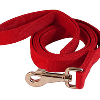 Dog Leash 1" Wide Cotton Web 6 Feet Long for Training Swivel Locking Snap, Rottweiler, Cane Corso