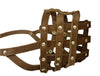 Real Leather Dog Basket Muzzle #113 Brown (Circumference 16", Snout Length 4") Mastiff, Newfoundland