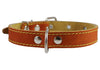 Genuine Leather Dog Collar 13"-19.5" Neck Size, 1" Wide, Medium to Large