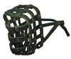 Real Leather Dog Basket Muzzle #115 Black (Circumference 18", Snout Length 4.7") Mastiff, Great Dane