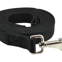 Dog Leash 1" Wide Cotton Web 15 Ft Long for Training Swivel Locking Snap, Pitt Bull, Cane Corso